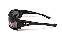 Окуляри захисні з ущільнювачем Global Vision Assault (gray) Anti-Fog, сірі, фото 4