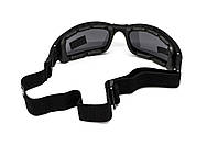 Окуляри захисні з ущільнювачем Global Vision Assault (gray) Anti-Fog, сірі, фото 7