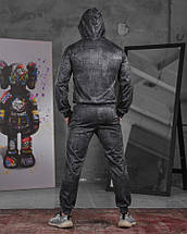 Стрічковий спортивний костюм Stone island x New balance blackВН1040, фото 4
