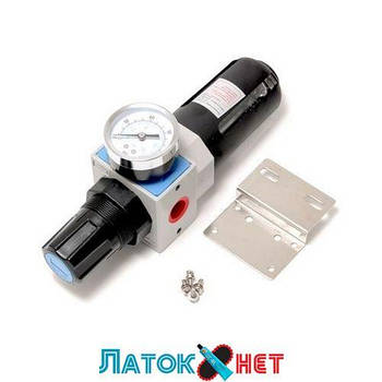 Фільтр-регулятор з індикатором тиску для пневмосистем Profi 3/8 RF-EW4000-03 Rock Force