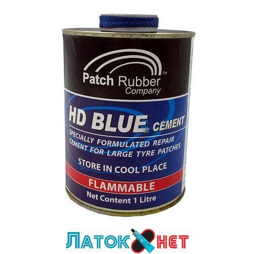 Клей для ремонту камер і шин Patch Rubber HD синій банка з пензлем 1000 мл
