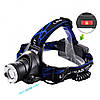 Водонепроникний ліхтарик Police, Ліхтар для голови зі світлодіодами, Ліхтар на голову для туристів LI-95, фото 7