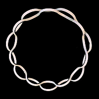 Світлодіодна люстра Скандинавія PJ806 Golden 50см