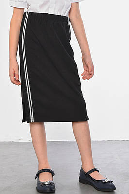 Спідниця  дитяча для дівчинки чорного кольору р.XL 183076T Безкоштовна доставка