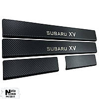 Накладки на пороги SUBARU XV II (2017-2022)(Carbon)