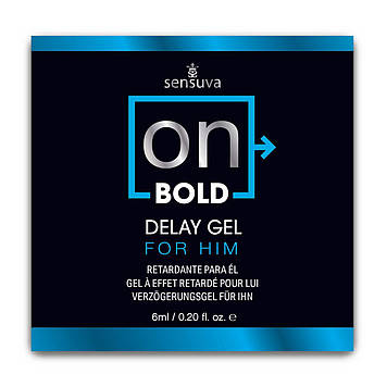 Пробник пролонгатора для чоловіків Sensuva ON Bold (6 мл) з солодко-м’ятним смаком  Bomba💣
