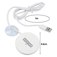 Обігрівач для акваріуму USB 5V круглий 5W, акваріум 0,5-2 л, фото 2