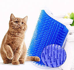 Чесалка щітка масажер для кішок Cat it Blue