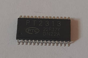 PT2313 4-х канальний аудіо підсилювач з регулятором гучності SO28 (300mil)