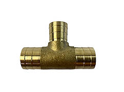 Перехідник (трійник) шлангів обігрівача (D 18х16х18) латунь БС Авто