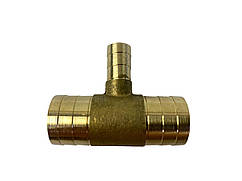 Перехідник (трійник) шлангів обігрівача (D 20х10х20) латунь БС Авто