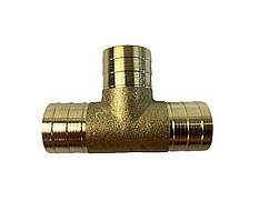 Перехідник (трійник) шлангів обігрівача (D 20х20х20) латунь БС Авто