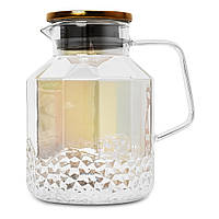 Графін скляний з кришкою 1.6л, в кор. 22*14*14см (24шт)