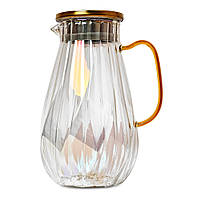 Графін скляний з кришкою 1.8л,  в кор. 24*15*15см(24шт)