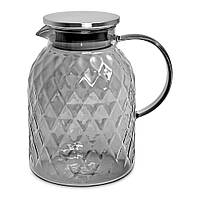 Графін скляний з кришкою 1.8л, в кор. 24*15*15см (36шт)