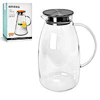 Графін скляний з кришкою 2.2л, в кор. 24*16*14см (24шт)