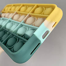 Чохол для iPhone 11 Pro Max Pop it антистрес чохол поп іт на айфон 11 про макс зелений помаранчевий OBX, фото 4