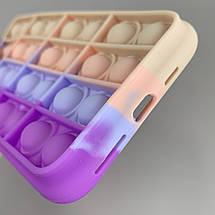 Чохол для iPhone 11 Pro Max Pop it антистрес чохол поп іт на айфон 11 про макс бузковий пудровий OBX, фото 4