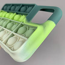 Чохол для iPhone 11 Pro Max Pop it антистрес чохол поп іт на айфон 11 про макс зелений молочний OBX, фото 5