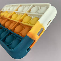 Чохол для iPhone 11 Pro Max Pop it антистрес чохол поп іт на айфон 11 про макс темно зелений молочний OBX, фото 4