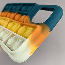 Чохол для iPhone 11 Pro Max Pop it антистрес чохол поп іт на айфон 11 про макс темно зелений молочний OBX, фото 5