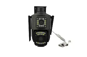 IP-камера відеоспостереження RIAS Q821 (CareCamPro APP) Wi-Fi 2 об'єктива 2MP+2MP вулична з віддаленим доступом SV227