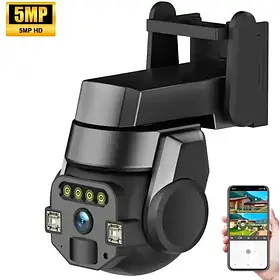 Камера зовнішня поворотна вулична Wi-Fi OUTDOOR Q-812 FULL-HD 5MP SV227