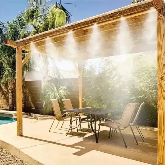 Садовий туманоутворювач для альтанок Patio Mistcooling система розпилювач з 10-метровою системою трубок DAS SV227