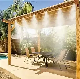 Садовий туманоутворювач для альтанок Patio Mistcooling система розпилювач з 10-метровою системою трубок DAS SV227