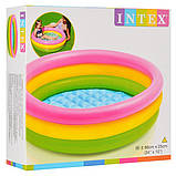 Дитячий надувний басейн Intex на 3 кільця для малюків від 1 до 3 років 58924, фото 5