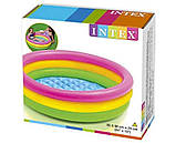 Дитячий надувний басейн Intex на 3 кільця для малюків від 1 до 3 років 58924, фото 2
