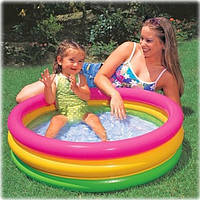 Дитячий надувний басейн Intex на 3 кільця для малюків від 1 до 3 років 58924