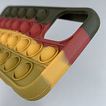 Чохол для iPhone 11 Pro Pop it антистрес силіконовий чохол поп іт на айфон 11 про коричневий ORG 9, фото 5