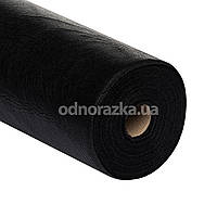 Одноразове простирадло в рулоні, спанбонд, 0.6х500м (17г/м2), ЕКОНОМ, чорне