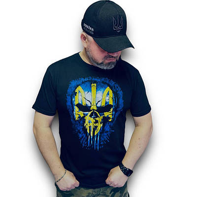 Футболка чоловіча "Каратель" чорна/ Punisher