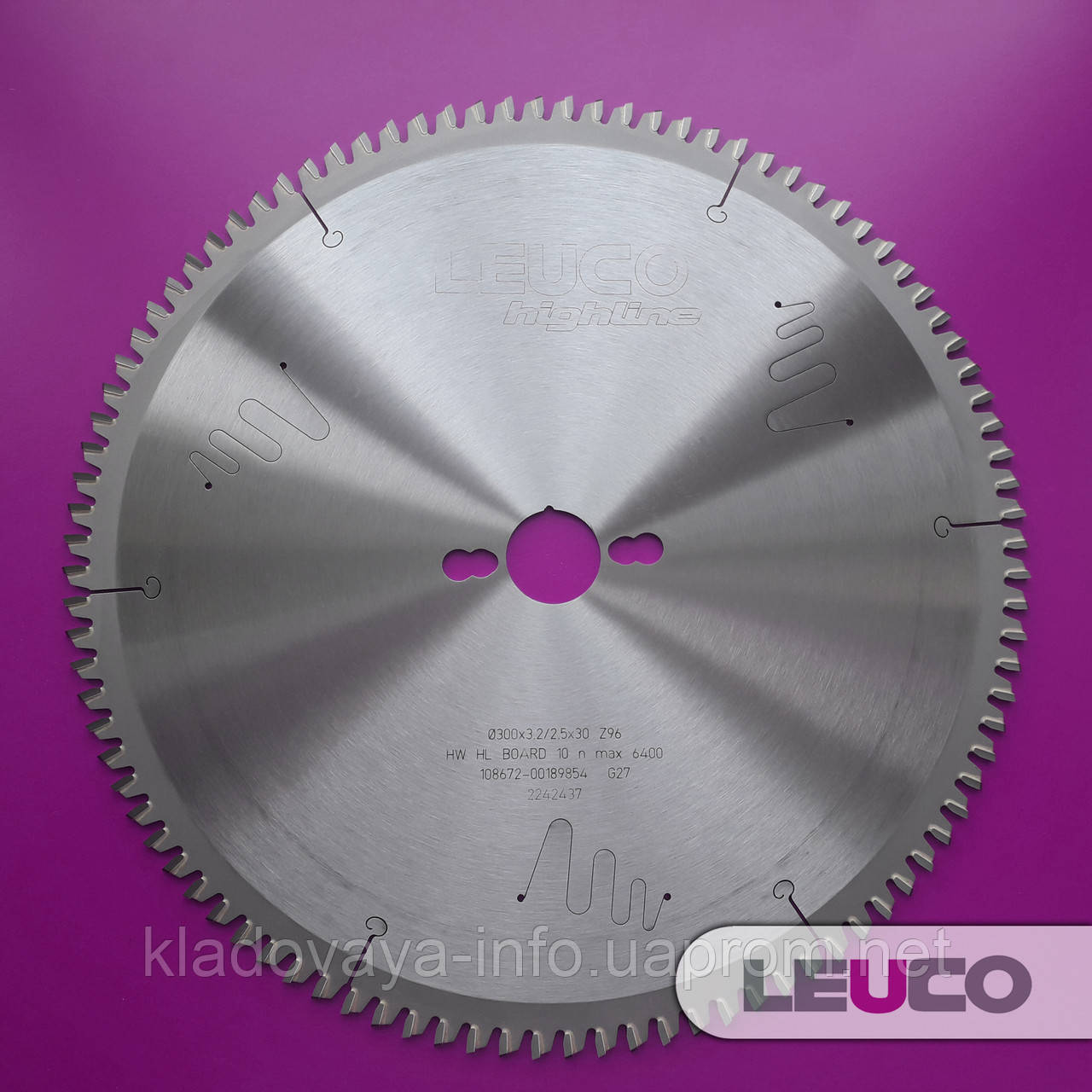 Дискові пили Leuco з алюмінію 300x3,2x2,5x30 Z = 96 для торцювання та косого різання