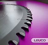 Пила для торцювання Leuco 250х3,0х2,2х30 z=80 (спеціальна геометрія зубців G5 для ідеально чистого різання), фото 4