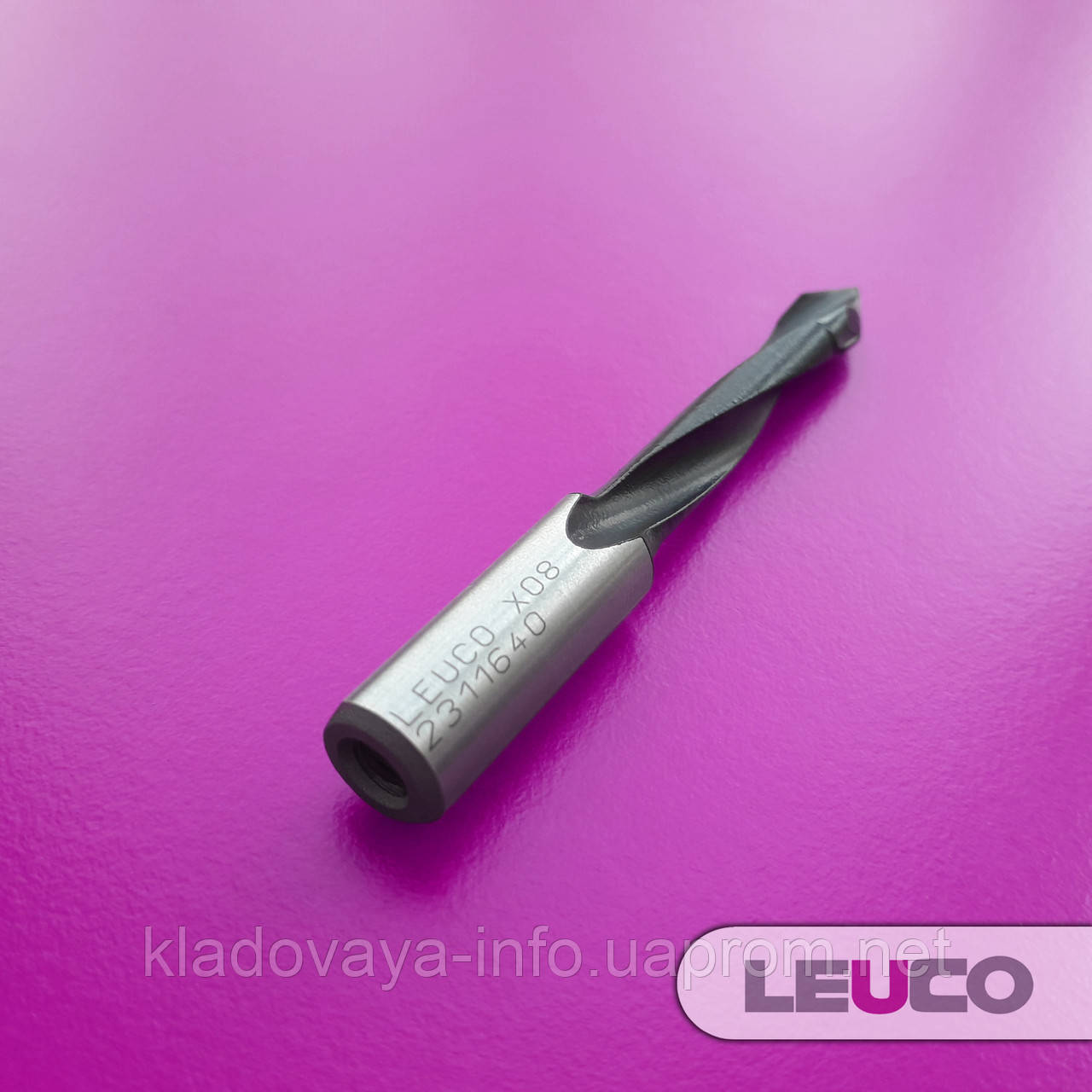 Свердло для наскрізних отворів Leuco з наконечником із твердого сплаву, 7x70x35x10 (праве)