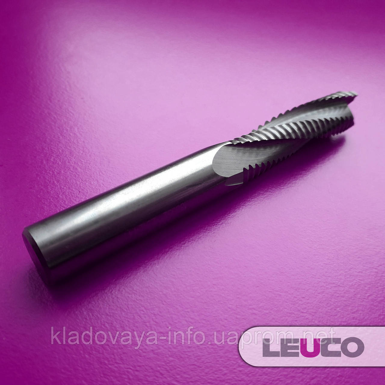 Чорнова спіральна фреза Leuco 12х42х90х12 Z = 3 для чорнового оброблення