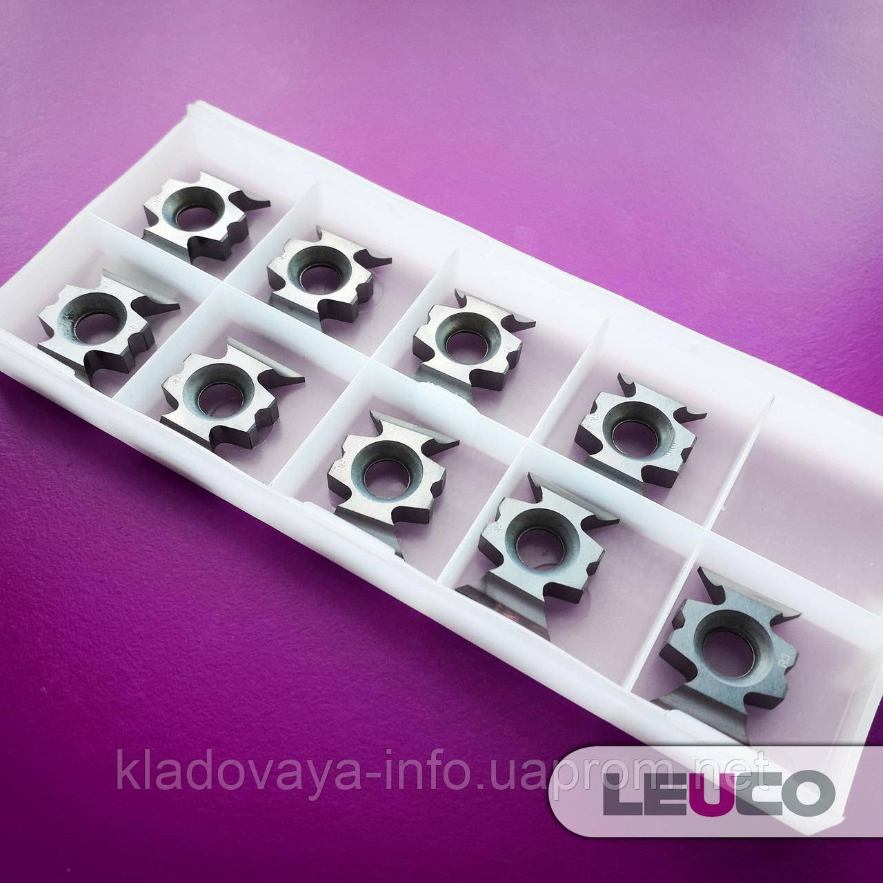 Поворотний радіусний ніж Leuco з 4 різальними крайками та позиційним пазом