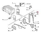 Замок задньої правої двері верх Н1 Fiat Ducato 250, Peugeot Boxer 3, Citroen Jumper 3 (2006-2014), 1379726080, фото 3