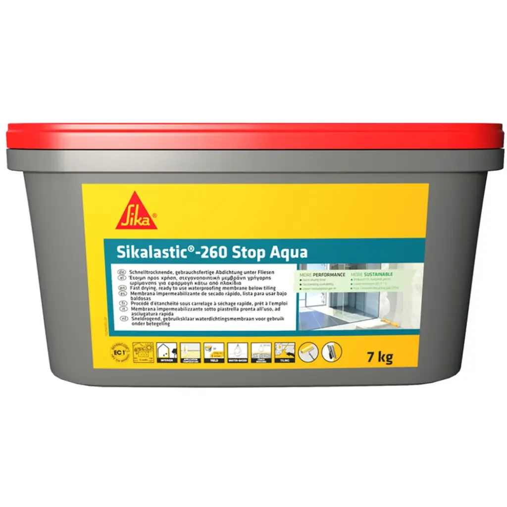 Гідроізоляція акрилова Sikalastic-260 Stop Aqua на основі синтетичних смол 7 кг