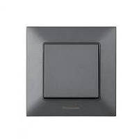 Вимикач 1- но клавішний срібний  "Panasonic Arkedia Slim"