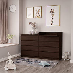Сповивальний комод 8 ящиків Венге Магія 160см