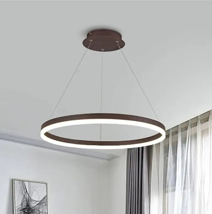 Світлодіодна Led-люстра Олімпія PJ812 Coffee 60см