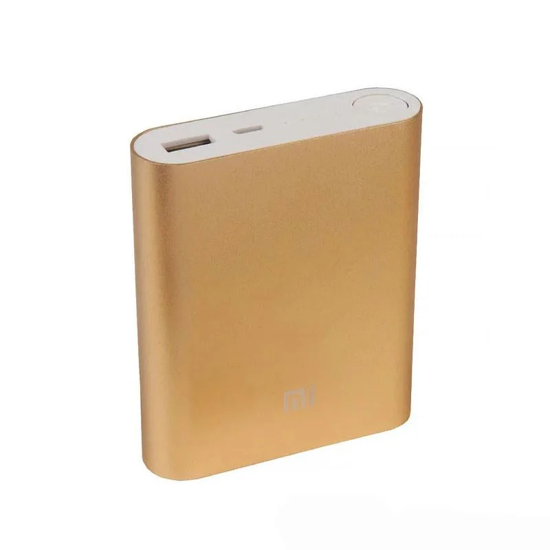 Повербанк 10400 mah портативний акумулятор Power Bank золотий