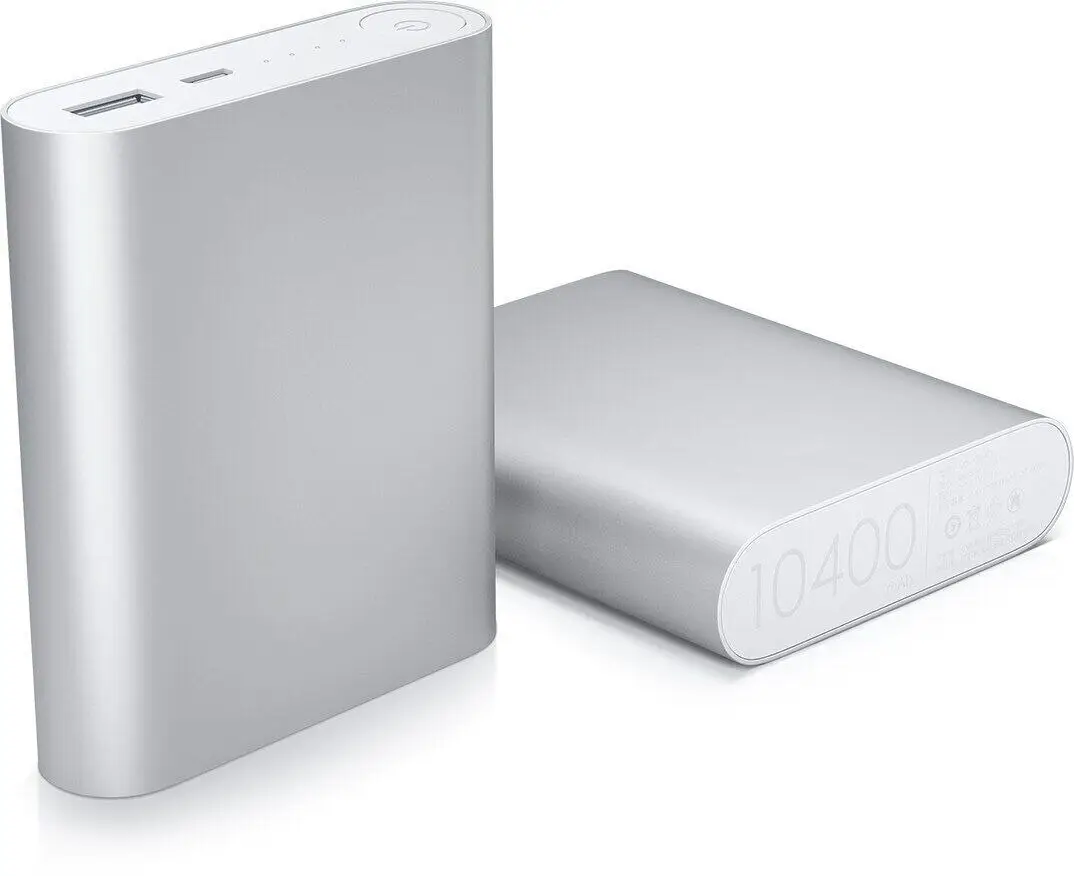 Повербанк 10400 mah портативний акумулятор POWER BOX сріблястий, фото 1