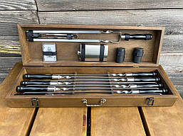 Шампура ручна робота Козак Набір подарунковий в кейсі R_2329