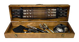 Шампура ручна робота Гетьман Набір подарунковий в кейсі R_2329