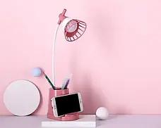 Лампа DESKTOP LAMP EL-2176 з функцією Powebank 1200mAh і тримачем телефона, фото 4